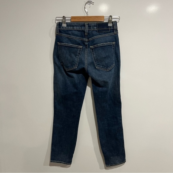 AMO Jeans Pixie Cherish Pleated Straight Leg Ankle Crop - Picture 5 of 9